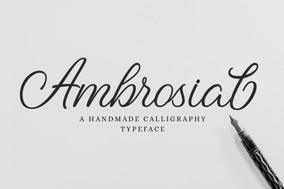 Ambrosial: A Delicate Script Handwritten Font for Editorial Design