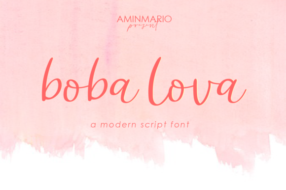 Boba Lova: The Script Handwritten Font for Elegant Campaign Design