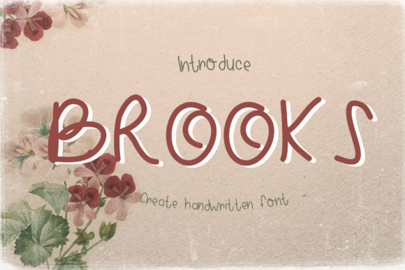 Brooks: A Joyful Handwritten Font for Crafters and Sellers