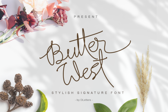 Butter West: A Stylish Handwritten Font for Original Branding