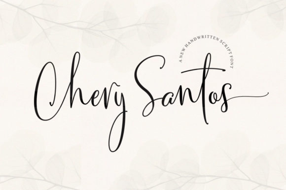 Chery Santos: A Script Handwritten Font for Elegant Editorial Design