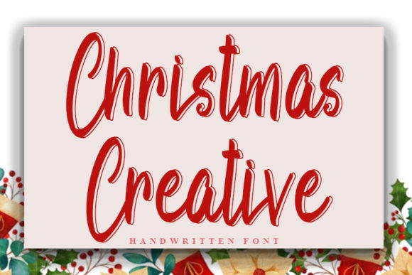 Christmas Creative Typeface for Handmade Shop Branding