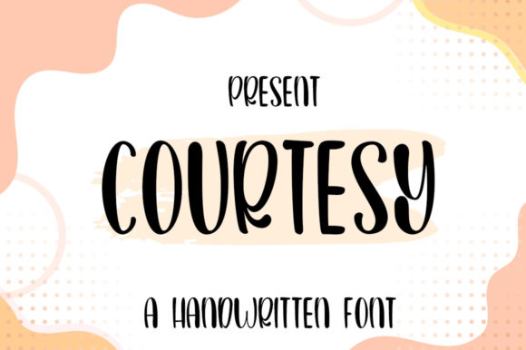 Courtesy Handwritten Font for Joyful Branding and Labels