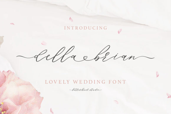 Della Brian Script Handwritten Font for Elegant Web Design