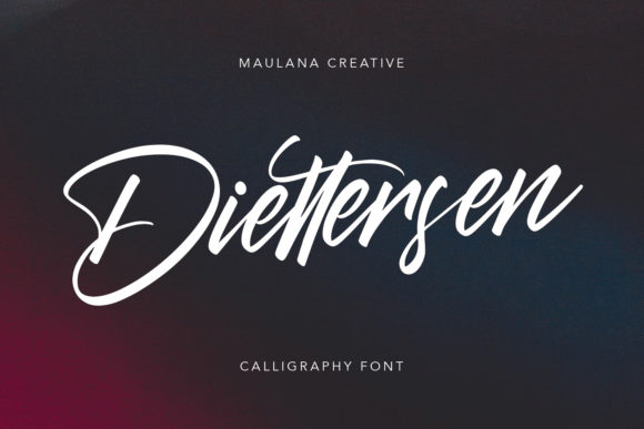Diettersen: The Exquisite Script Handwritten Font for Editorial Design