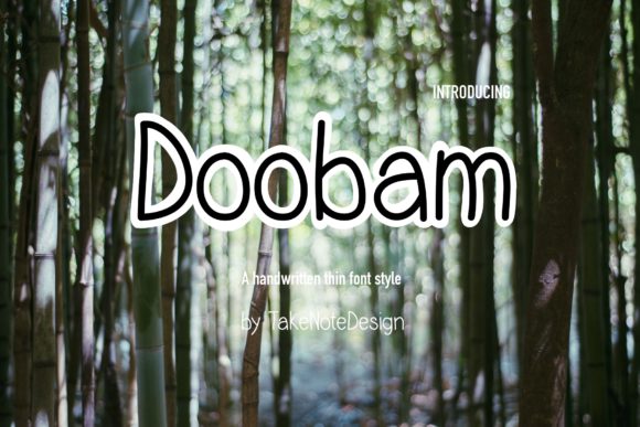 Doobam Typeface for Natural Brand Identity Design