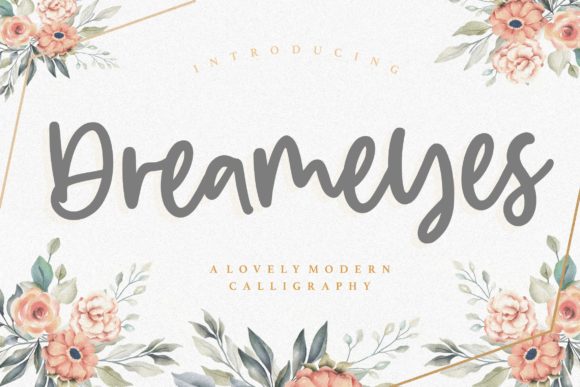 Dreameyes: The Relaxed Handwritten Font for Quirky Craft Projects