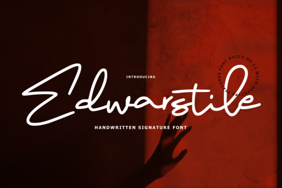 Edwarstile Signature: A Handwritten Font for Elegant Branding