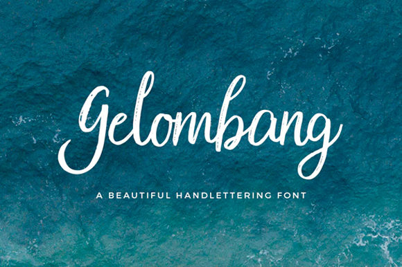 Gelombang Free Download: Elegant Script Handwritten Font