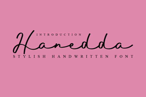 Hanedda: The Sweet Handwritten Font for Polished Brand Identity