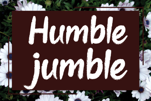 Humble Jumble Font Review for Small Business Branding