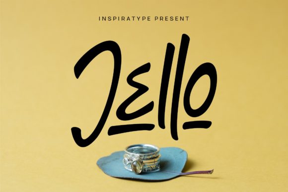 Jello Typeface: Elevating Editorial Design with Modern Script Typography