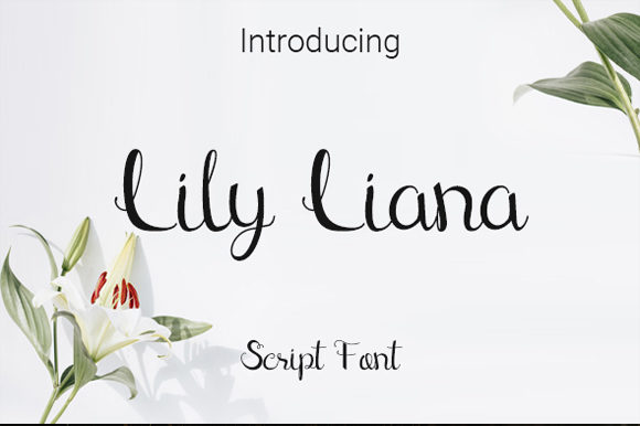 Lily Liana Font for Elegant Handmade Labels and Invitations