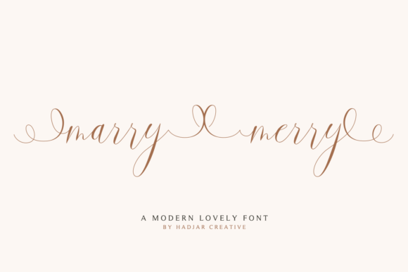 Marry Merry: The Elegant Script Handwritten Font for Wedding Invitations and Personalized Branding