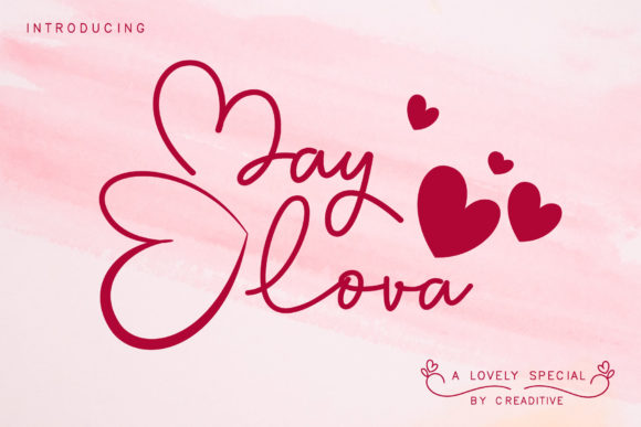 May Lova Font Review: A Romantic Script Handwritten Typeface for Makers