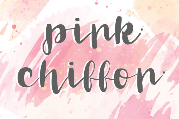 Pink Chiffon: A Timeless Script Handwritten Font for Elegant Branding