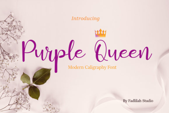 Purple Queen Font Review for Elegant Branding