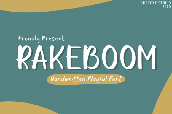 Rakeboom: A Playful Script Handwritten Font for Handmade Branding