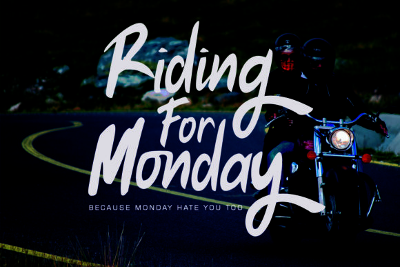 Riding for Monday Typeface: A Designer’s Review for Campaign Visuals