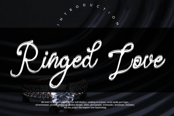 Ringed Love: A Script Handwritten Font for Elegant Craft Designs
