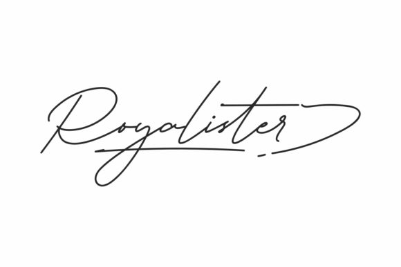 Royalister: A Flowing Handwritten Font for Elegant Editorial Design