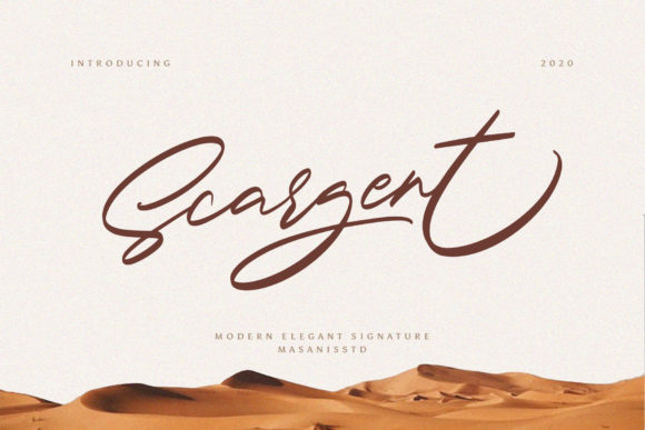 Scargent: A Magical Handwritten Font for Elegant Branding