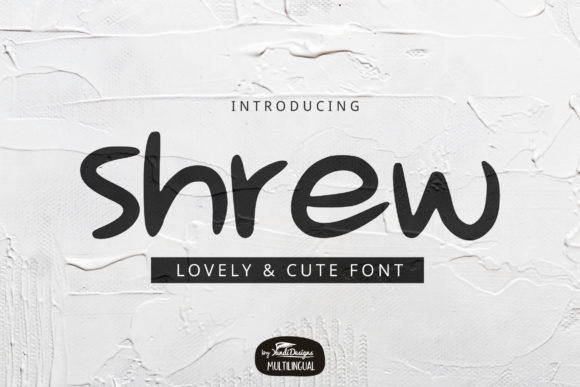 Shrew Handwritten Font for Creative Product Design
