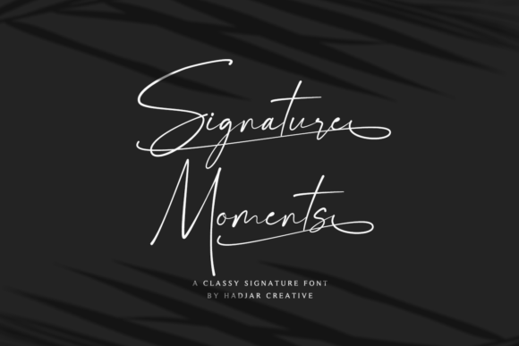 Signature Moments Typeface for Modern Web Design