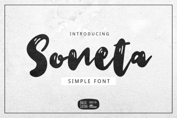 Soneta Font Review: Bold Script Handwritten Design