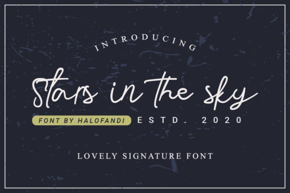 Stars in the Sky: A Premium Script Handwritten Font for Modern Branding