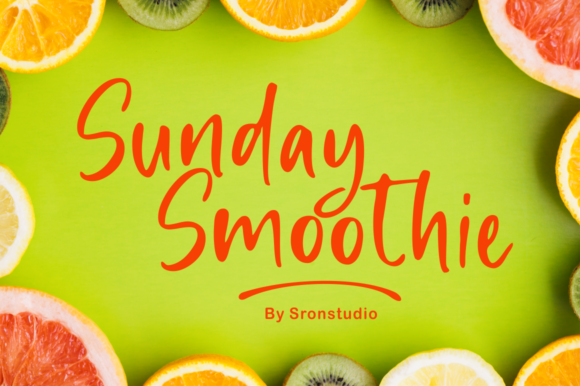 Sunday Smoothie: A Delicate Script Handwritten Font for Elegant Branding