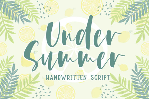 Under Summer Typeface: A Relaxed Handwritten Font for Distinct Branding