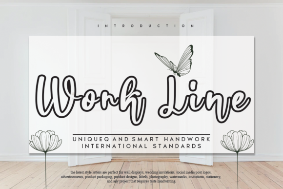 Work Line: A Script Handwritten Typeface for Modern Editorial Design